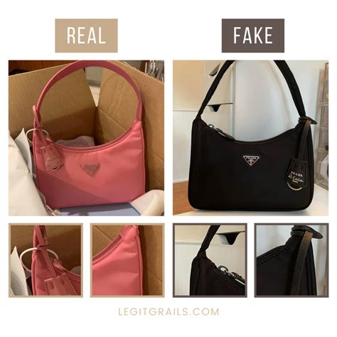 real vs fake prada nylon bag|knockoff prada handbags.